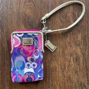 Vintage Coach Poppy Old School Wallet Wristlet Card Holder